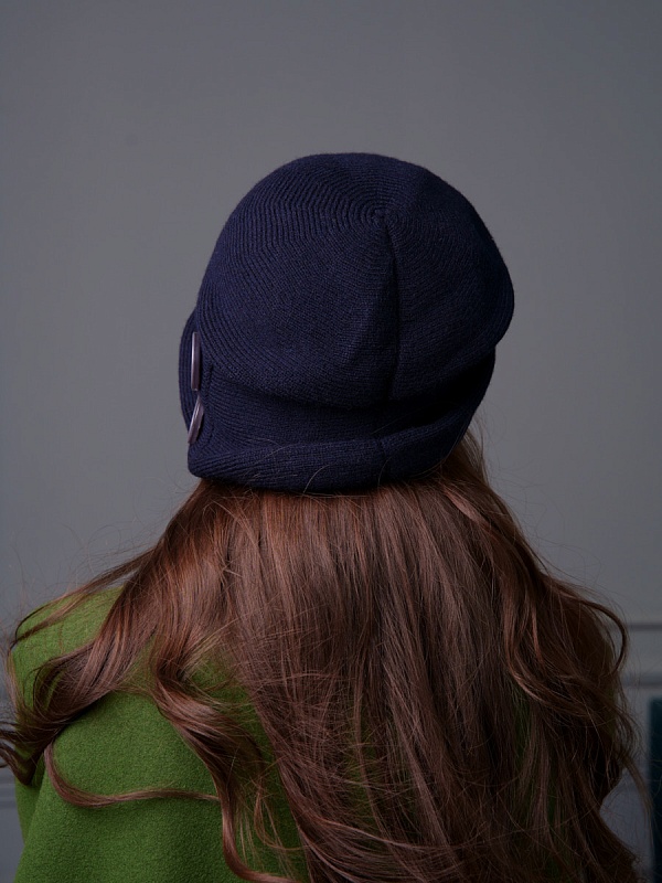 Шляпа "Пуговки", цвет синий