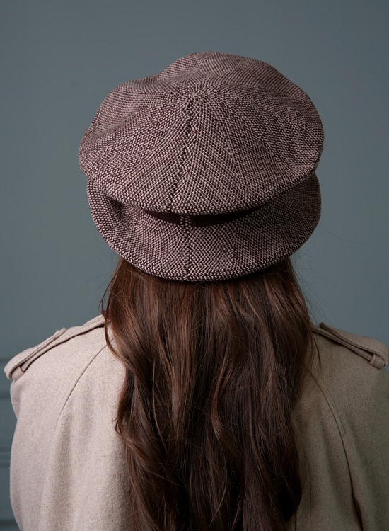 Шляпа "Алла", цвет коричневый