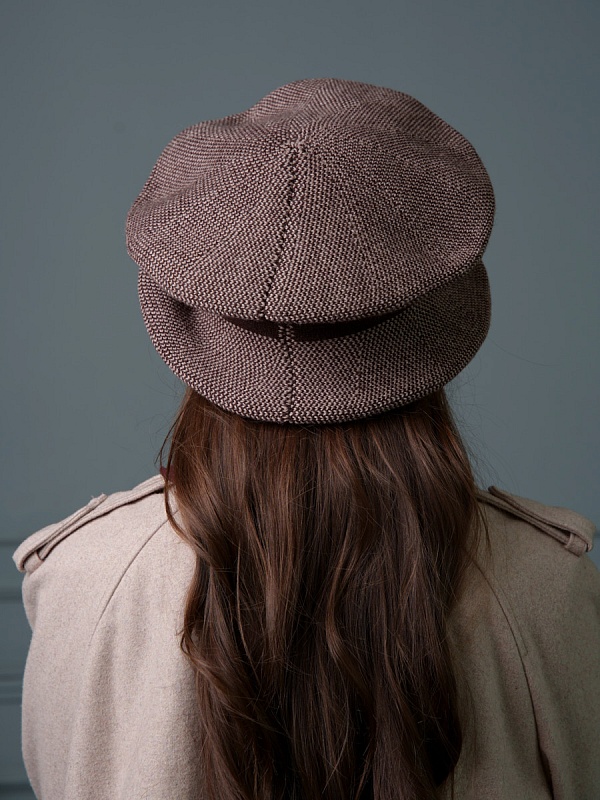 Шляпа "Алла", цвет коричневый