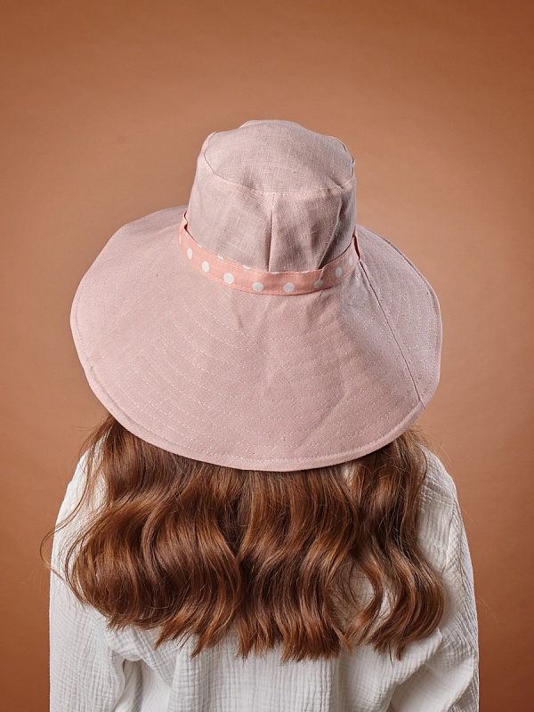 Шляпа ПЛЯЖ, цвет розовый